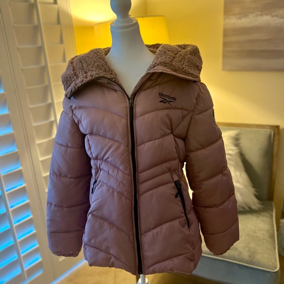 Reebok Jackets & Blazers - Women's Mauve PINK Puffer Jacket